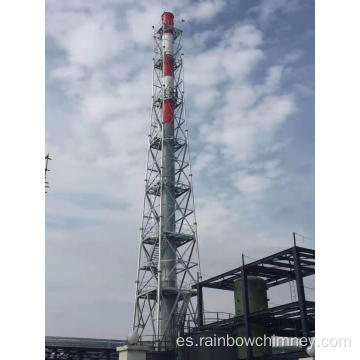 Planta de energía a carbón Chimenea alta